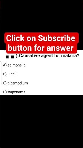 MCQ on malaria causative agent pwpharma sjpharma pwmeded didmer pyqmcq kd cology shorts quiz test se