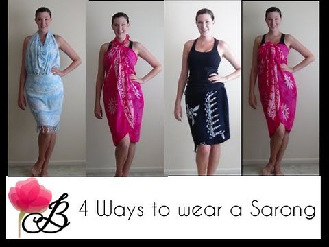 4 ways to wear a Sarong
