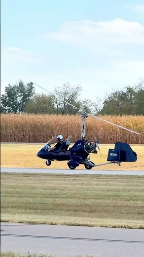 Gyroplane Takeoff from I68 | SilverLight American Ranger AR-1