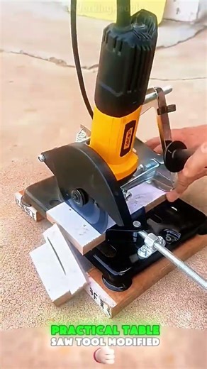 Modified table saw with angle grinder 🪚⚙️ #shorts