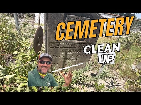 Cemetery Clean up Transformation! Gravestones Restored