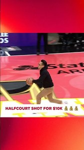 Hawks fan CASHED this 😮😮 #halfcourtshot #nba #hawks ​‪@harrahscherokeenc‬