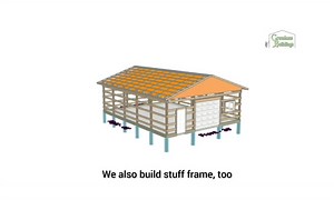 How much does a 30x40x10 pole barn / post-frame building cost. Well I have created a video with my 3D program to show you how much everything cost on our shop. #cost #postframe #polebarn #shop #diy #concrete #metal #foryou #missouri | Greenhaw buildings LLC.