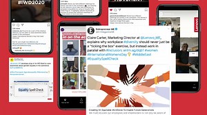 573K views · 29 reactions | Thank you to all who took part in the #EqualitySpellCheck Together, we started a movement, and together we stand to overcome the inequalities in the workplace. #EqualitySpellCheck #Smarter #IWD2020 #EachForEqual #InternationalWomensDay | Lenovo Middle East & North Africa | Facebook