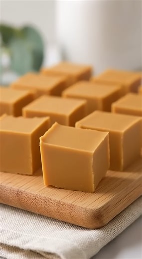 Indulge in this velvety, melt-in-your-mouth Peanut Butter Fudge that requires zero baking and only three simple ingredients! 🥜✨ 🛒 Ingredients : 14 oz (397g) Sweetened Condensed Milk 2 cups (520g) Creamy Peanut Butter 1 tsp (5ml) Pure Vanilla Extract 1/8 tsp Fine Sea Salt 👩‍🍳 Easy Steps : 🥣 Prep and Combine - Line an 8x8 inch square baking pan with parchment paper, leaving a slight overhang on the sides for easy removal. In a large glass bowl, combine the creamy peanut butter, sweetened cond