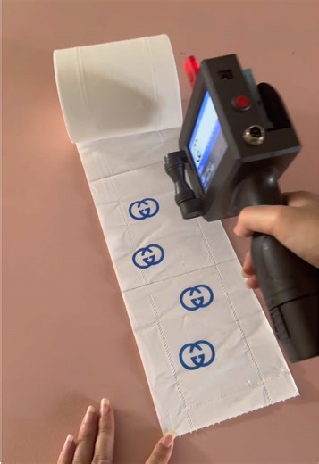 “Would you ever print on toilet paper? This handheld printer can#handheldprinter #inkjetprinter #portableprinter #handheldcodingmachine #diy