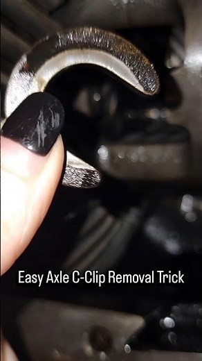 Easy axle c-clip removal hack. #diy #automotive #cclip #transam #firebird #camaro