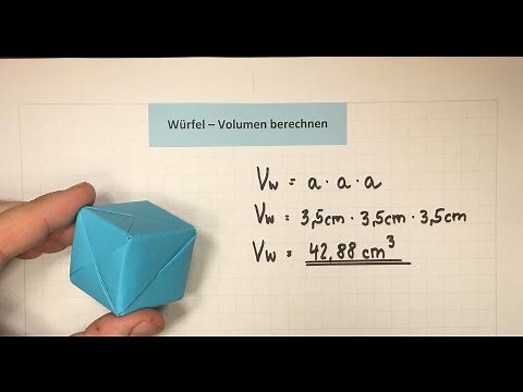 Cube - Calculate Volume | Mathematics | Lehrerschmidt