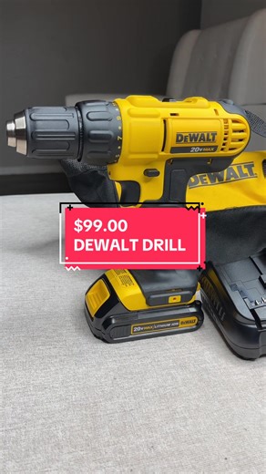 Dewalt 20v max power drill. $99.00, affordable and its a grest brand. #homedepot #powerdrill #handywoman #productreview #fyp #dyi #drill #blackgirlbuilders #zyxcba