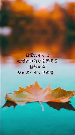 癒しの動画 ~カフェ・ボッサ～ジャズ・ギター~ #bgm #秋 #bossanovajazz