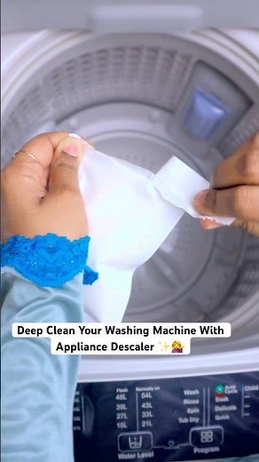 Smart Way To Deep Clean Your Washing Machine With Descaler #shorts #ytshorts #amazon