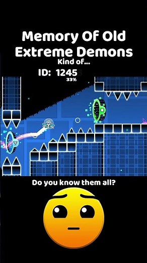 Geometry Dash Memory Demons