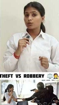 𝐓𝐡𝐞𝐟𝐭 𝐯𝐬 𝐑𝐨𝐛𝐛𝐞𝐫𝐲 𝐄𝐱𝐩𝐥𝐚𝐢𝐧𝐞𝐝 𝐢𝐧 𝟔𝟎 𝐒𝐞𝐜𝐨𝐧𝐝𝐬 ⚖️ #legalawareness #upsc #legaldispute