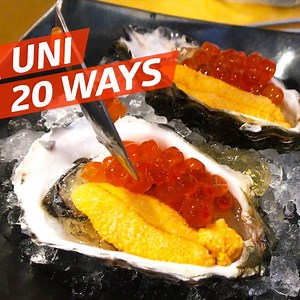 3.3M views · 10K reactions | Uni spaghetti, uni foie gras, uni wrapped in wagyu beef — so much uni | Eater | Facebook