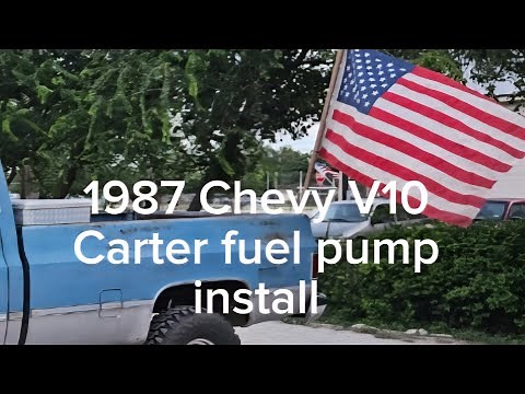 1987 Chevrolet V10 Carter fuel pump install
