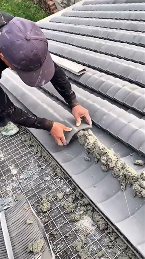 Installing Ceramic Roof Tiles For Professional And Detailed Creative Building Project Job