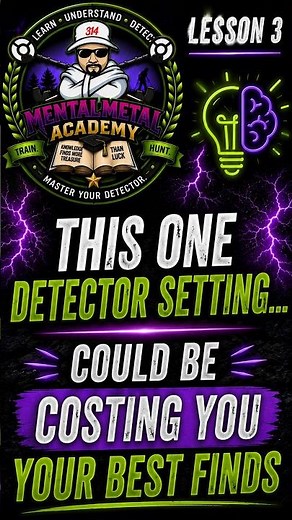 This ONE Detector Setting Could Be Costing You Your Best Finds! #metaldetecting #lesson3 #shorts