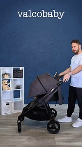 Valco Baby Trend Duo Light Weight Side by Side Double Stroller 2025 (Denim Blue) - Easy and Compact fold, Multi-Position Recline, Large Canopy, Independent Twin Vents and More - Luxurious Twin Pram