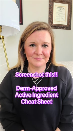 There are a lot of active ingredients out there and it can be hard to know what to pick! These are some of the most common actives you’ll see and the concerns they primarily target! Screenshot this for future reference and drop any questions below! #activeingredients #skincareingredients #dermtips #dermatologist #dermapproved