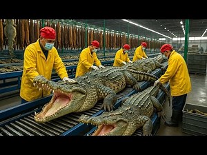 Inside the Crocodile Leather Factory–How $100M Products Are Made from Crocodile Skin (Full Process)