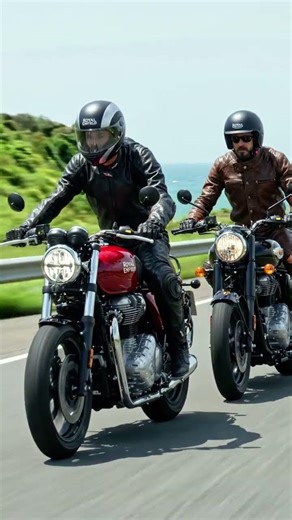 Royal Enfield Continental GT 650 vs Royal Enfield Bullet 350 Race 😱 Who Wins?