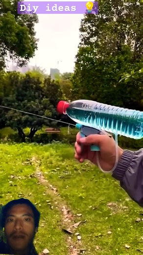 Made your free watergun on 2 step easy diy ideas try it💥🤯#cheapshots #viralcreation #viralcreativity