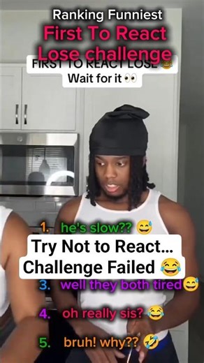 Ranking the funniest ‘first to react loses’ moments 😂💀 Who failed first? #shorts #funny #couple #fyp