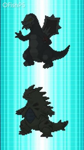 GODZILLA POKÉMON FUSIONS | OFishPS #pokemon #pokemonfusion
