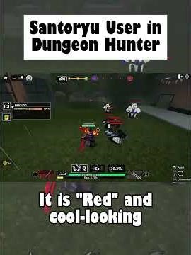 This Is My Santoryu 🔥 Fire Katana + Gunblade + Scarlet Edge | 3 Sword Style in Roblox Dungeon Hunter