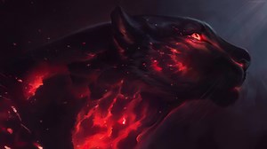 Black Panther Fire Live Wallpaper - WallpaperWaifu