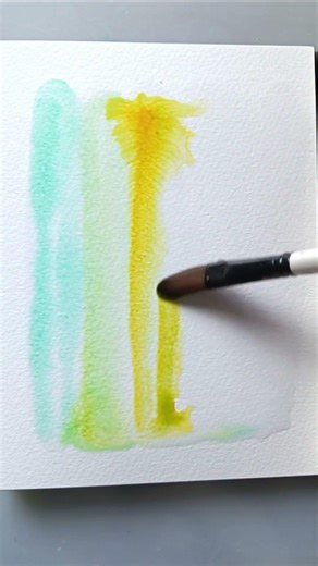 Watch Colour Bloom with Just Water 🌿 Easy Watercolour Technique