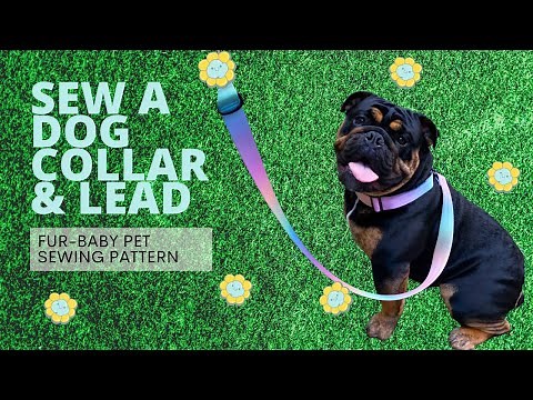 How To Sew A Quick And Easy Pet Collar And Leash- Sew Along