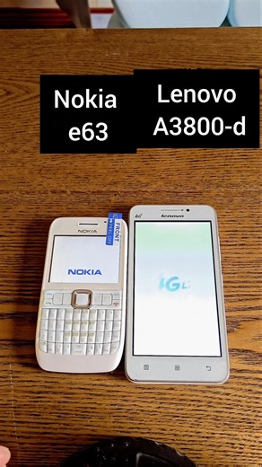 Lenovo A3800-D vs Nokia E63 Boot Test #shorts #tech