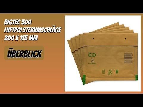 BEWERTUNG (2025): BIGtec 500 Luftpolsterumschläge 200 x 175 mm. Infos