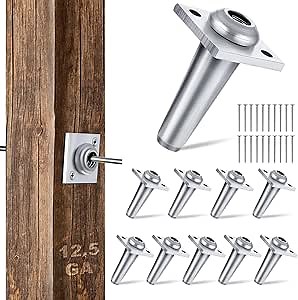 5 Pcs Anchor Wire Vise with Screws Grape Trellis Anchor Vise for Tightening 12-13 Gauge Wire to Build Trellises, Vineyards, Fences and Arbors