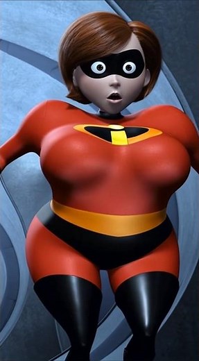 Mrs incredibles inflation sus #incredibles2 #elastigirl #animation #pixar #superhero