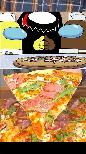 Skeld Kitchen's Fancy Figgy Bulgreecian Feta Pizza!🧂 #shorts #amongus #pizza #innersloth