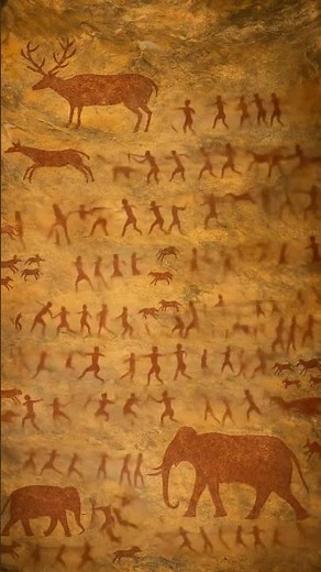 🎨 Bhimbetka Rock Shelters – 30,000-Year-Old Paintings in Stunning HD 🇮🇳#Bhimbetka 🏞️ #AncientIndia