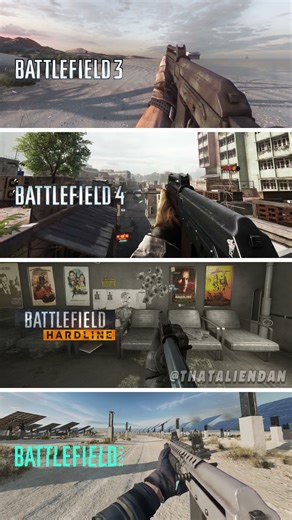 SAIGA 12K Compared between #battlefield3 #battlefield4 #battlefieldhardline #battlefield2042