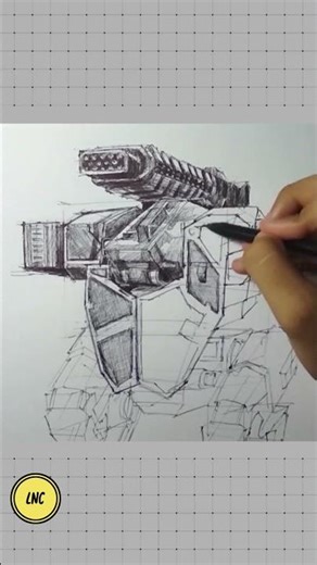 THE LEGENDARY KNIGHT! 🛡️ Menggambar Robot Lancelot (War Robots) #caramenggambar #drawingrobot