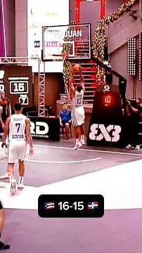 Catch the thrilling finish to the clash between 🇵🇷 and 🇩🇴 from #3x3AmeriCup 2023! 🍿