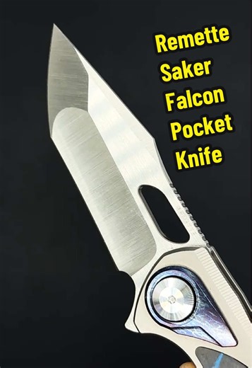 Remette Saker Falcon pocket knife ASMR. @Blade District EDC @Blade District #pocketknife #everydaycarry #edcknife #foldingknife #TikTokCreatorSearchInsightsIncentive