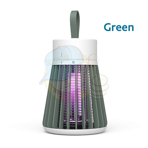 WANTAT | Bug Zapper Mosquito Killer Indoor Electric Fly Trap with LED Light, Rechargeable Hanging Loop USB Killing Lamp Portable LED for Home, Bedroom, Outdoor, Camping, Backyard, Patio - Green | Color : Green Tea