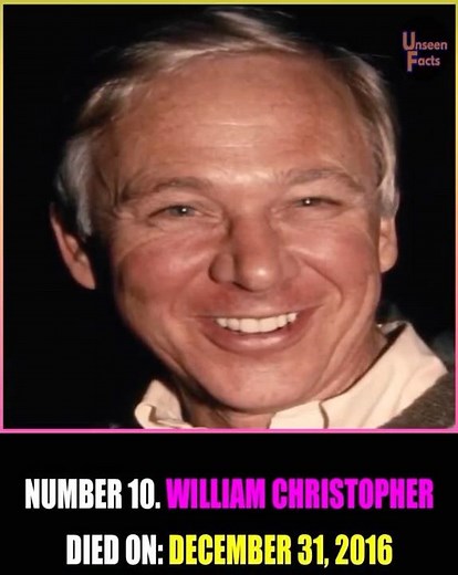 William Christopher, best known as Father Mulcahy on MASH*, has died at 84. #williamchristopher