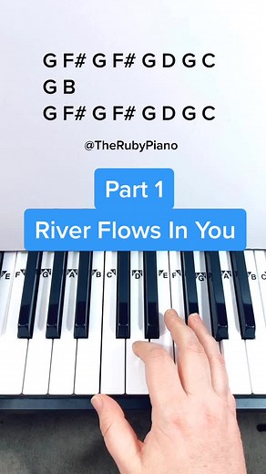 River Flow In You Piano Tutorial #piano #pianocover #pianotutorial
