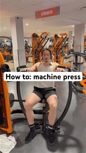 How to: machine chest press