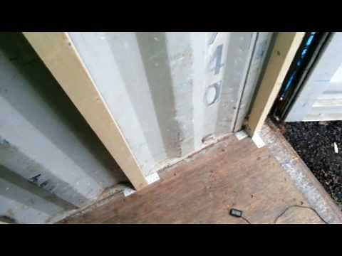 Shipping Container House UK Part 7-Framing and insulating the container B
