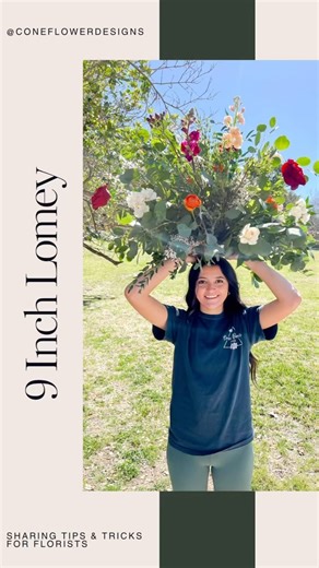 9K views · 26 reactions | Blurry but Beautiful!  Atyana has been cranking out our lomey designs lately and has just taken off with her design skills on them. The confidence I’ve seen come through her from when she first started has been incredible! 9 Inch lomey dish with foam, 5 gallon bucket, a lazy susan, @everystem_ recipe and you can crank this bad boy out in no time! | Cone Flower Designs | Facebook