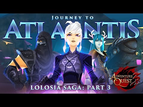 AQ3D Atlantis Walkthrough! NEW Armor, Titles & Quests! Gorgeous Underwater Map! AdventureQuest 3D