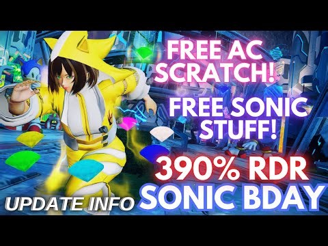 [PSO2 NGS] 390% RDR? Free AC Scratch and Sonic Items - Update Info 6-18-2025
